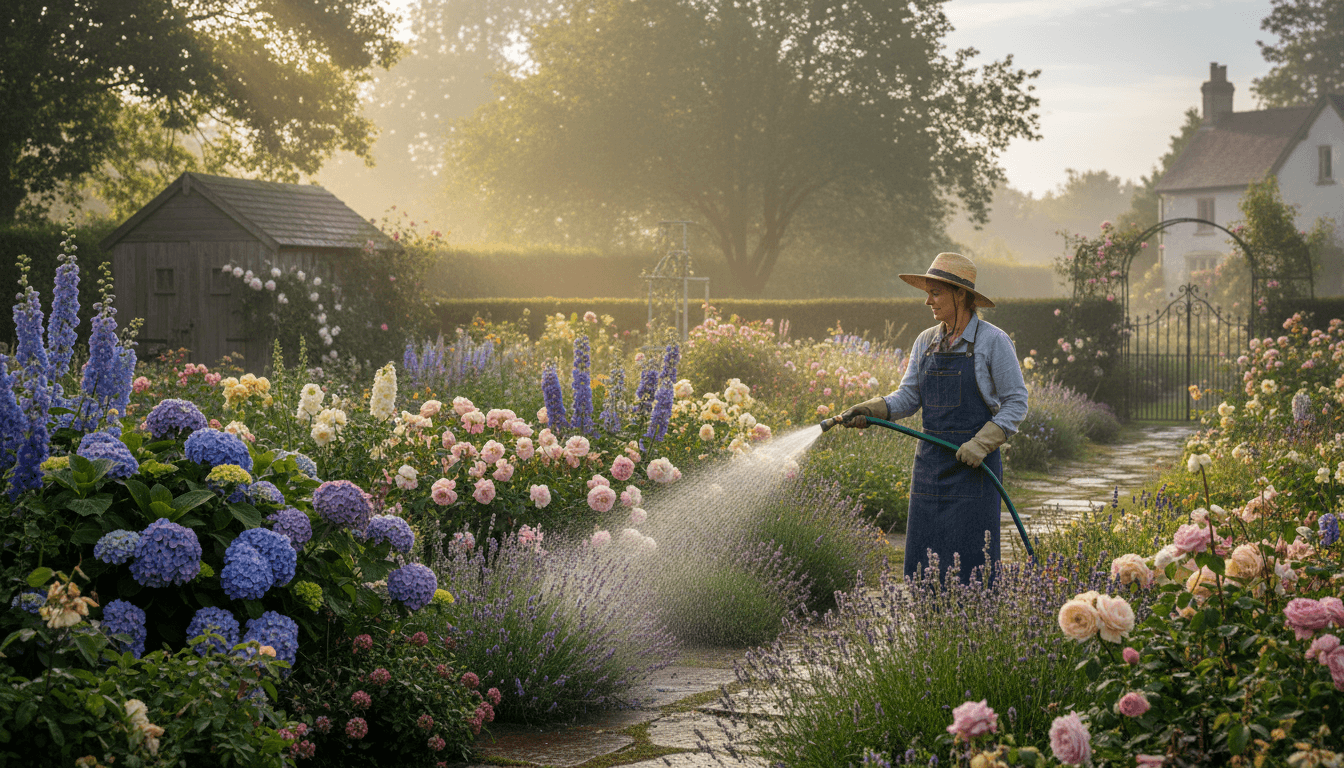 Outdoor garden watering